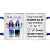 Front View Besties To My Bestie Gift For Best Friends Personalized Mug