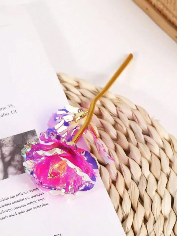 Fuchsia Artificial Rose Set of 10