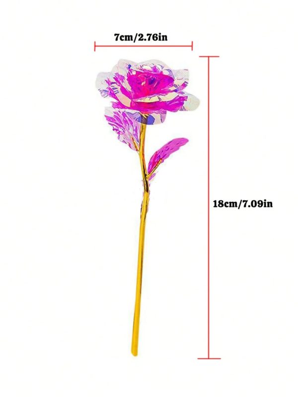 Fuchsia Artificial Rose Set of 10