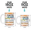 Fukitol Rx Prescription For Recharging Your Mind And Soul - Friend Personalized Custom Mug - Gift For Best Friends, Sisters, Family Members, Coworkers