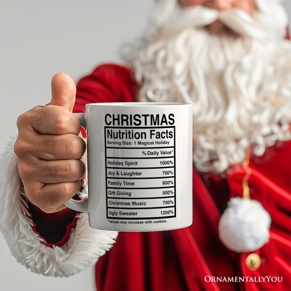 Fully Custom Template Nutrition Facts Personalized Mug, Funny Gift With Custom Names and Facts