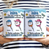Fun Dad This Day Would Be Meaningless - 3D Inflated Effect Printed Mug, Personalized White Edge-to-Edge Mug