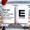 Fun-Pa Like Grandpa But Cooler Text Mug - Personalized Custom Coffee Mug - GRP013_MG