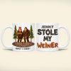 Funny Bigfoot Couple Coffee Mug - Personalized Gifts For Couple 04ohti110625