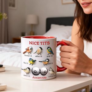 Funny Birds Coffee Accent Mug - Personalized Gift For Her 02NALU291225