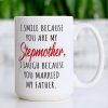 Funny Bonus Mom Coffee Mug Stepmom Gift from Stepdaughter Stepson Birthday Mother's Day Christmas Gift