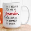 Funny Bonus Mom Coffee Mug Stepmom Gift from Stepdaughter Stepson Birthday Mother's Day Christmas Gift