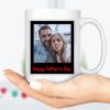 Funny Caring Strong My Hero Reliable Hardworking Custom Father's Day Photo Mug H317