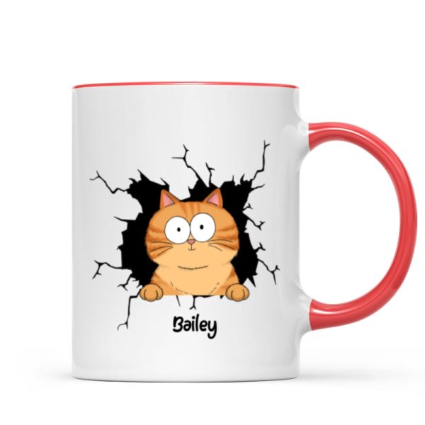 Funny Cat Personalized Mug, Gift For Cat Mom, Cat Dad, Cat Lover