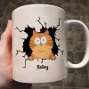 Funny Cat Personalized Mug, Gift For Cat Mom, Cat Dad, Cat Lover
