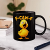 Funny Chicken F-Caw-F - Personalised Mug