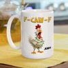 Funny Christmas Chicken Mug with Custom Name A Hilarious Holiday Gift for Friends & Coworkers