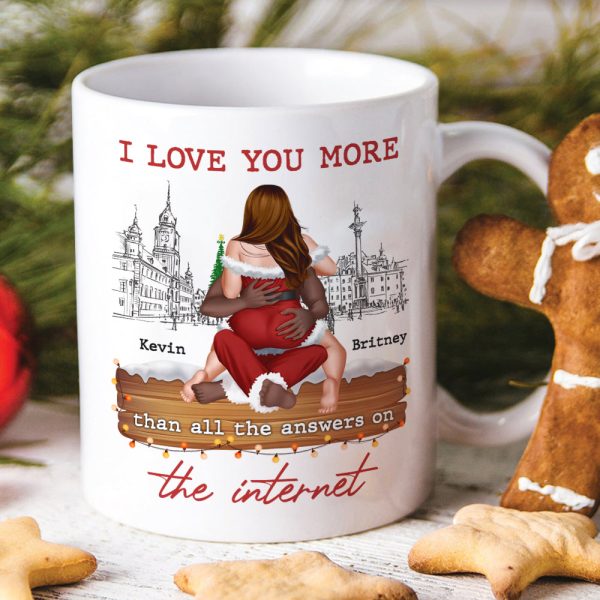 Funny Couple Gifts, I Love You More, Personalized Coffee Mug, Christmas Gifts For Couple