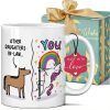 Funny Daughter in Law Coffee Mug Gift for Daughter in Law from Mother in Law, Birthday Christmas Gift