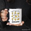Funny Ducks Not All in a Row Sarcastic Personalized Mug, Mental Health Motivational Gift with Custom Name