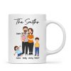Funny Family Style Dad Mom And Kids Personalized Mug