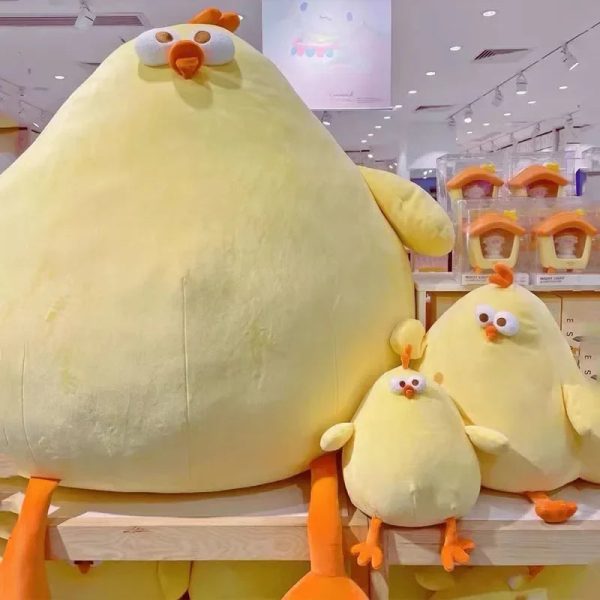 Funny Fat Chicken Plush Toy - Soft, Cute Neck Pillow for Kids & Gifts