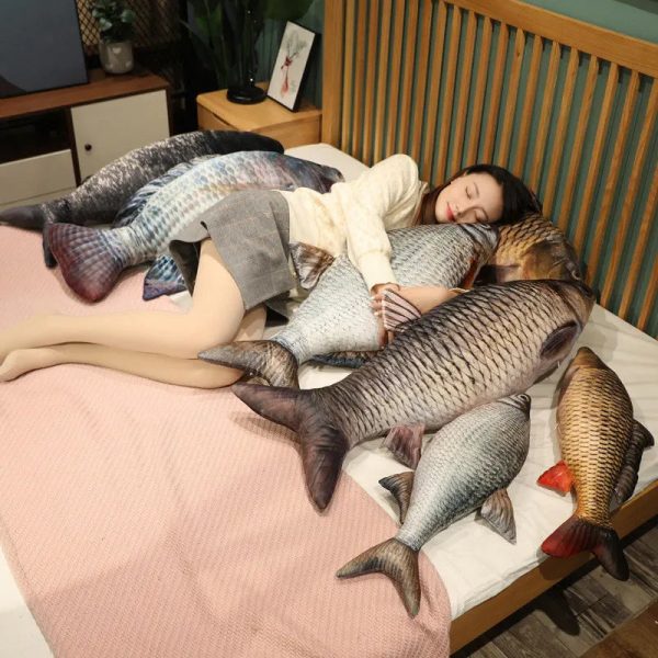 Funny Fish Plush Toy - Soft Carp Pillow for Kids & Creative Sleep Cushion