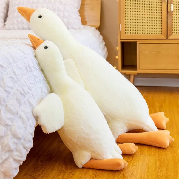 Funny Goose Plush Pillow Soft Stuffed Duck for Kids and Adults