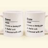 Funny Mug - Custom Name & Definition - Fun Gifts For Coworkers, Friends, Family - Personalized Mug