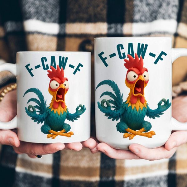 Funny Mug - Humorous Crow F-Caw-F - For Coworkers, Friends - Personalized Mug