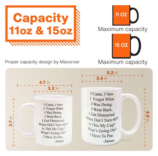 Funny Mug - Old Age Birthday Gifts For Mother, Father, Grandma, Grandpa - Personalized Mug Gift For Dad - Gift For Dad - Gift For Grandpa