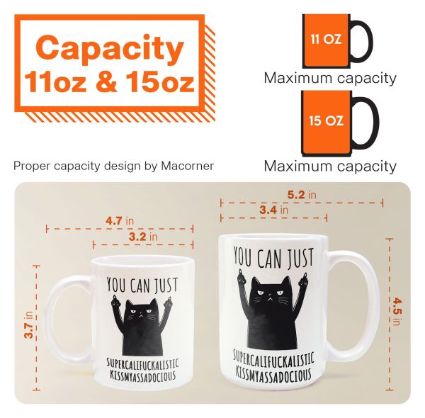 Funny Mug - Supercalifuckalistic Kissmyassadocious - Fun Gifts For Coworker, Friends, Boss - Personalized Mug