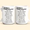 Funny Mug - Thoughts During Work - For Me Gift, Gifts For Coworkers, Boss - Personalized Mug
