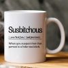 Funny Mug - Word Of The Day Version 1 - Elephant Gift, Exchange Gifts For Coworker - Personalized Mug
