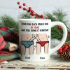 Funny Naughty Couple Fond-ling Each Other For Years, Personalized Couple Mug, Christmas Tree Decor