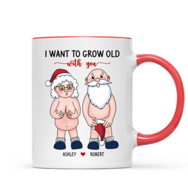 Funny Old Couple Personalized Mug Christmas Gift for Him for Her