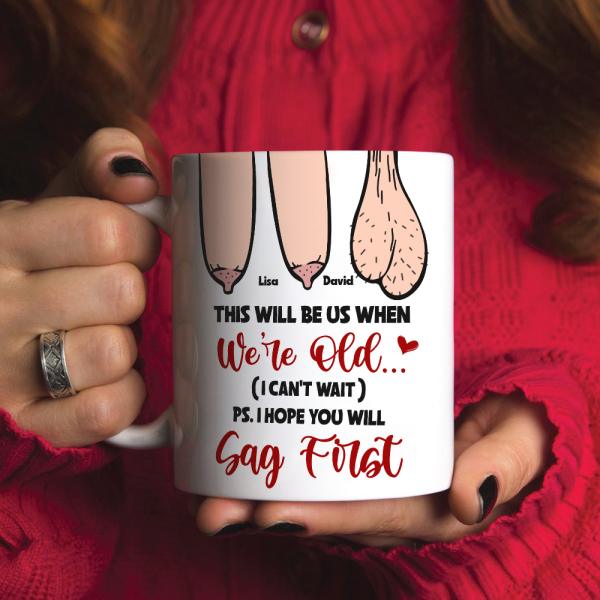 Funny Old Couple-This Will Be Us When We're Old Personalized Couple Mug