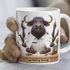 Funny Overworked Animal Office Coffee Mug - Personalized Gifts For Officers 05TOLU131125