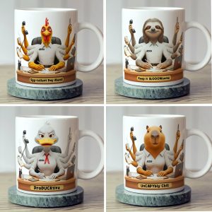 Funny Overworked Animal Office Coffee Mug - Personalized Gifts For Officers 05TOLU131125