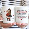 Funny Personalized Ceramic Mug Thanks For Being My Husband Sweet Romantic Couple Design Unique Gift for Wife or Husband
