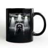 Funny Raccoon UFO Personalized Mug, Unisex Black Gift with Custom Name