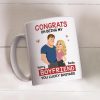 Funny Romantic Personalized Ceramic Mug Congrats On Being My Husband Cute Couple Coffee Gift for Him