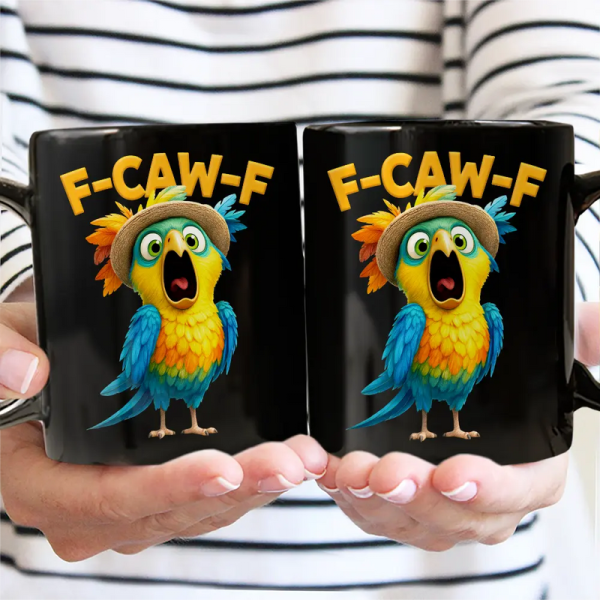 Funny Rooster Mug, Colorful Cartoon Art for Morning Coffee & Office Laughs, a unique gift for Coworkers and Friends
