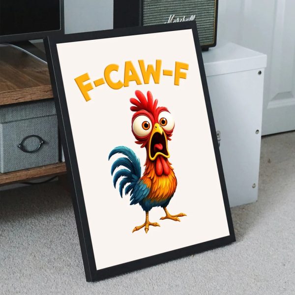 Funny Rooster Mug, Colorful Cartoon Art for Morning Coffee & Office Laughs, a unique gift for Coworkers and Friends