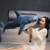 Funny Shark Plush Toy - Cozy Sleeping Pillow for Kids & Fun Decor
