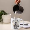 Funny Skeleton Coffee Mug Sarcastic Humor Mug, Gift for Coworker Best Friend Boss, Birthday Christmas Funny Coffee Cup