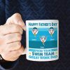 Funny Sperm Great Work Dad - From Your Swim Team - Personalized Coffee Mug - Father's Day Gift, Birthday Gift For Dad