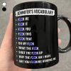 Funny Vocabulary At Work For Colleague And Bestie - Personalized Mug