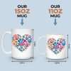 Fur Babies, Full Heart - Dog & Cat Personalized Custom Mug - Mother's Day, Gift For Pet Owners, Pet Lovers