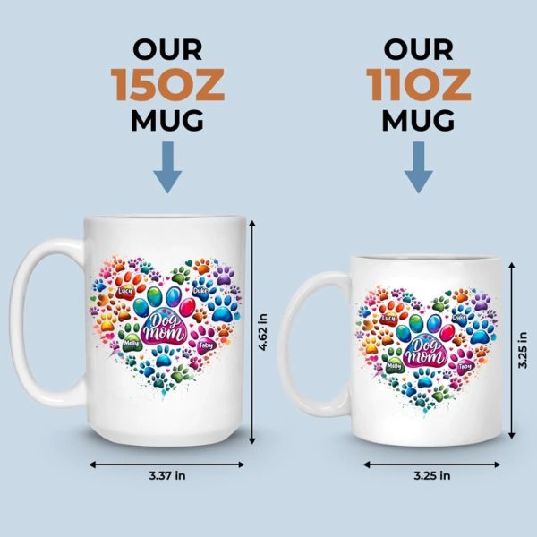 Fur Babies, Full Heart - Dog & Cat Personalized Custom Mug - Mother's Day, Gift For Pet Owners, Pet Lovers