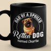 Fur, Chaos, And A Whole Lot Of Attitude - Dog & Cat Personalized Custom Black Mug - Gift For Pet Owners, Pet Lovers