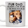 Fur Dad The Man The Myth The Snack Dealer - Personalized Custom Coffee Mug - DOG049_MG