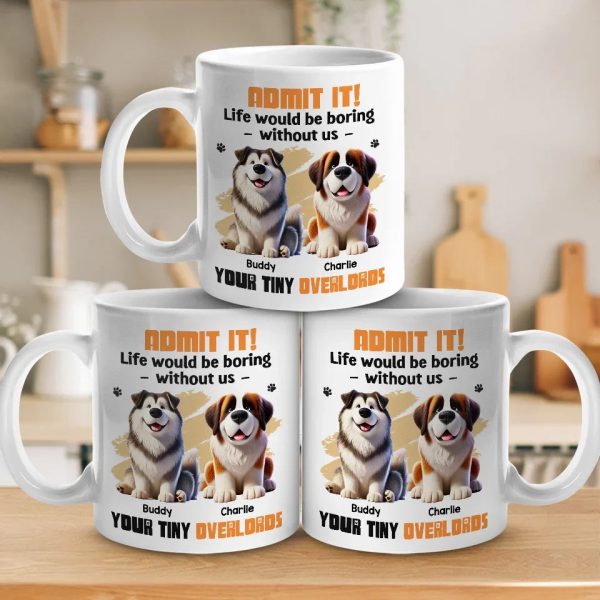 Furry Friends, Forever Loved - Dog Personalized Custom Mug - Gift For Pet Owners, Pet Lovers