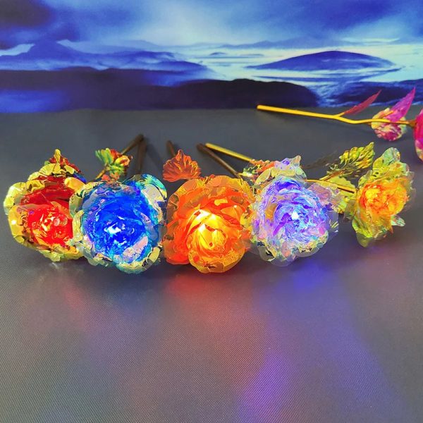 Galaxy Eternal Gold Rose Decorative Flower