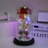 Galaxy Eternal Rose in Glass Dome with Light and Butterfly – Mother’s Day Gift